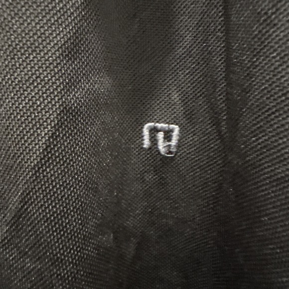 Travis Mathew Shirt Mens L Solid Black Short Sleeve Golf Polo Performance - Picture 3 of 7